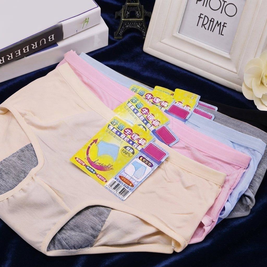Period Panty Leak Proof Protective Panties Comfortable For  Reliable Protection During Menstrual Cycle And Everyday Wear - L, MultiColor