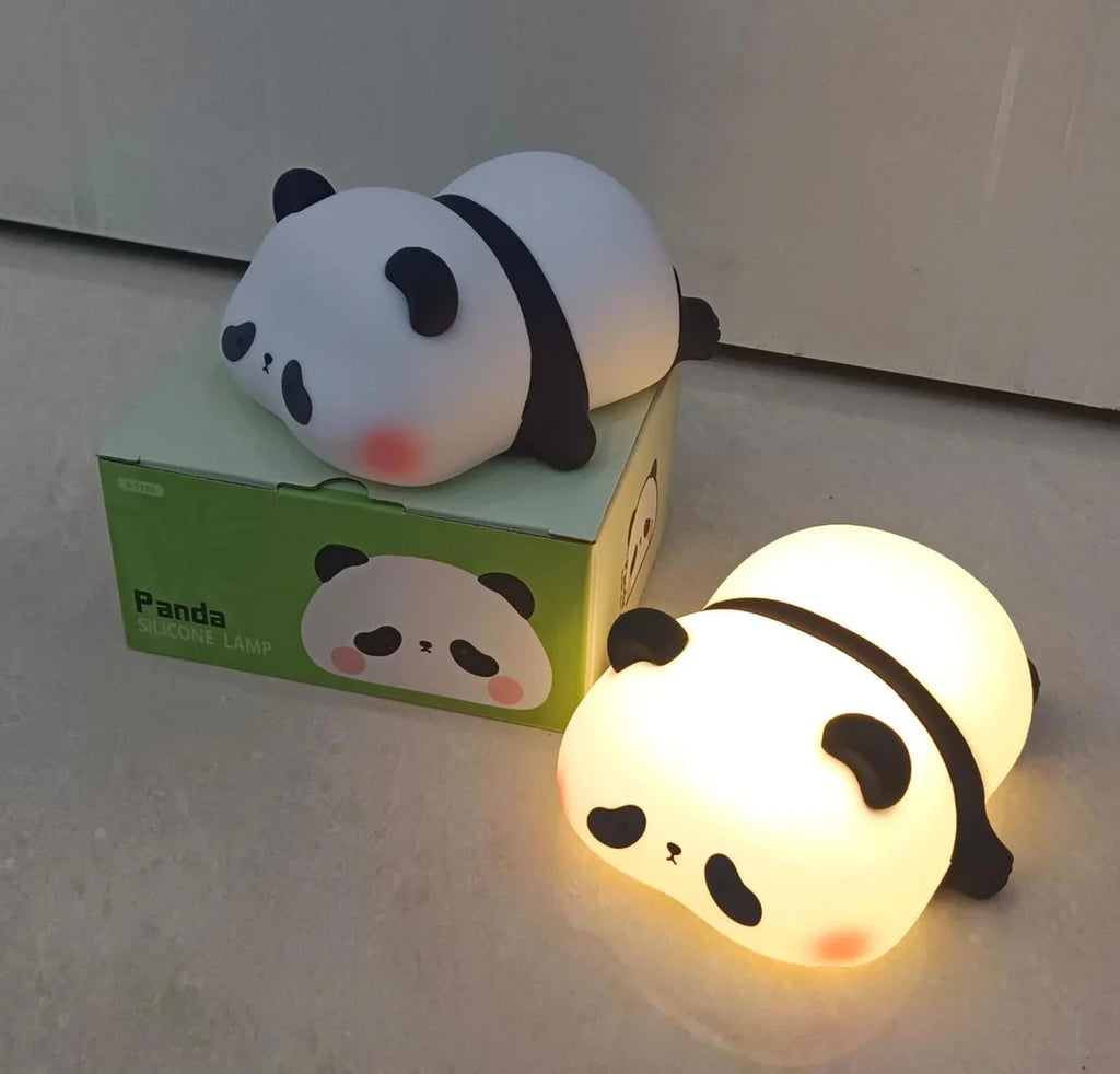 Rechargeable Panda Lamp | Cute Panda Night Light | Soft Silicon Lamp For Room Decoration | Panda Lamp