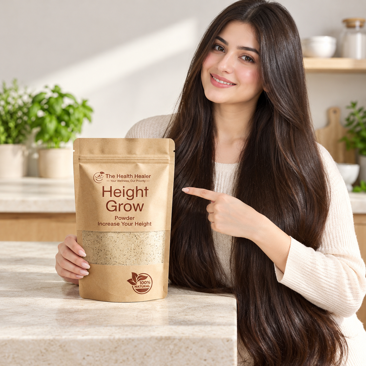 The Health Healer Height Grow Powder – Natural Herbal Powder Supplement - 300g