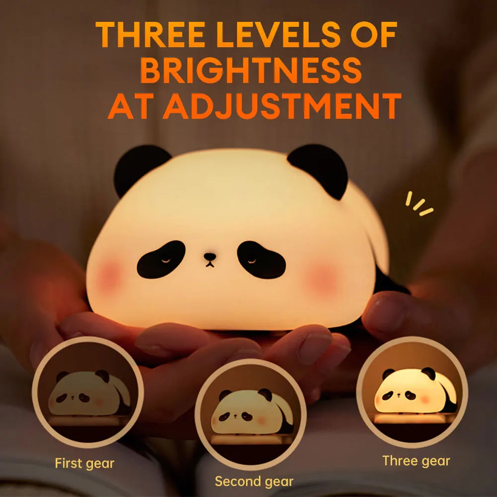 Rechargeable Panda Lamp | Cute Panda Night Light | Soft Silicon Lamp For Room Decoration | Panda Lamp