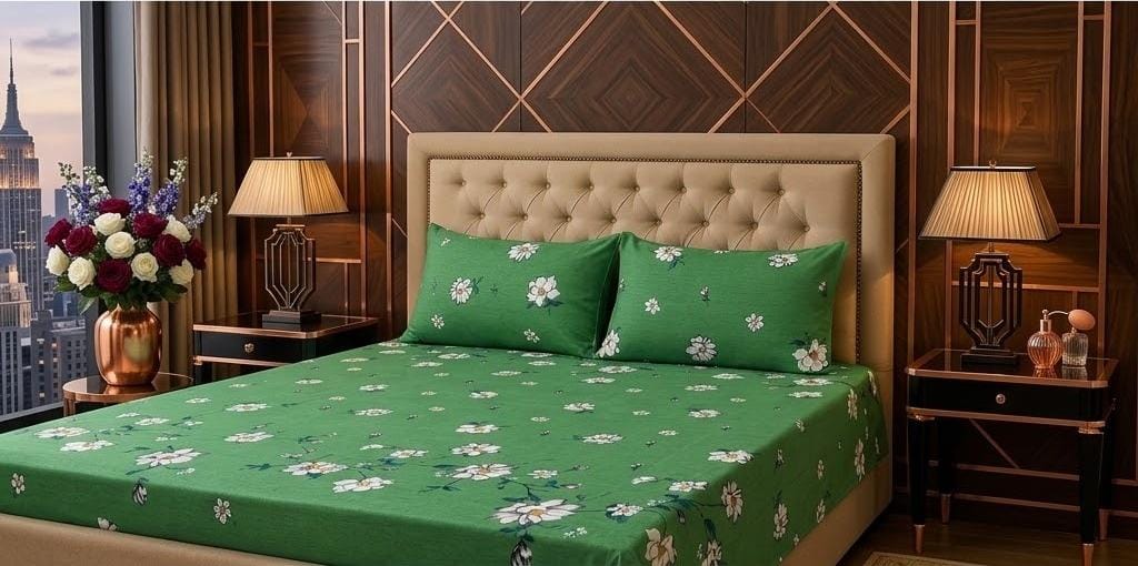3D Crystal Cotton 3-piece Bedsheet Set AY0010036